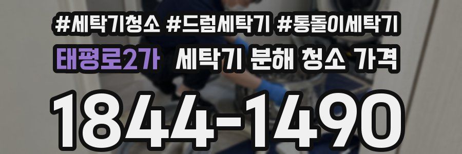 태평로2가 세탁기 분해 청소 가격
