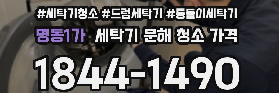 명동1가 세탁기 분해 청소 가격