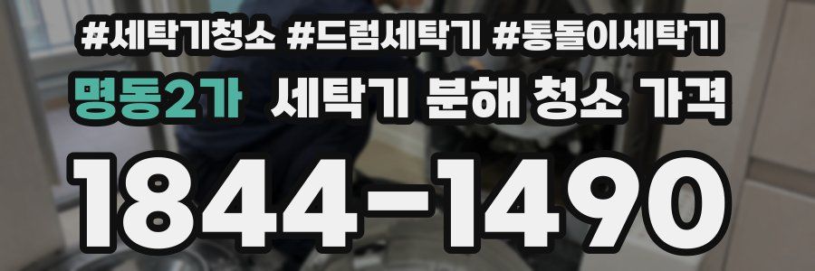 명동2가 세탁기 분해 청소 가격