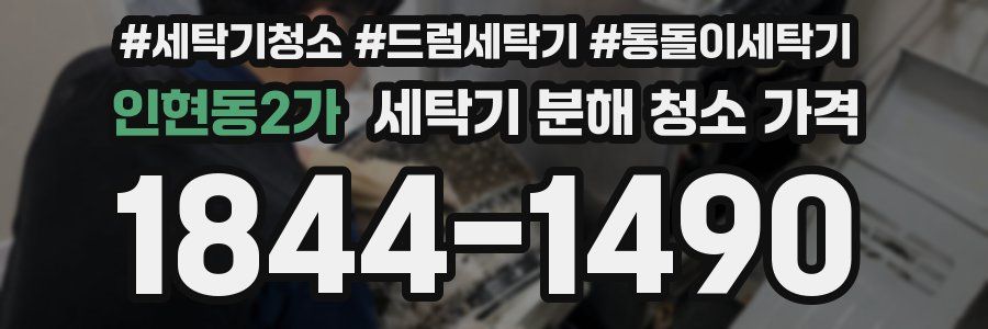 인현동2가 세탁기 분해 청소 가격