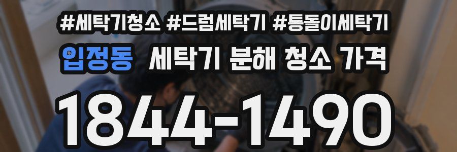 입정동 세탁기 분해 청소 가격