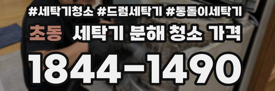 초동 세탁기 분해 청소 가격