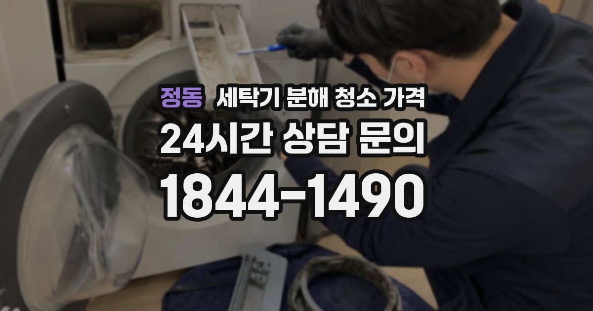 정동 세탁기 분해 청소 가격