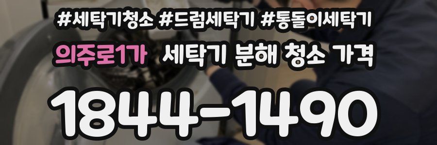 의주로1가 세탁기 분해 청소 가격