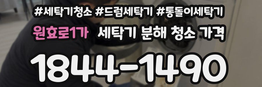 원효로1가 세탁기 분해 청소 가격