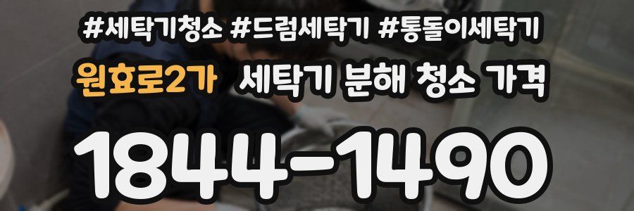 원효로2가 세탁기 분해 청소 가격