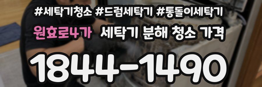 원효로4가 세탁기 분해 청소 가격