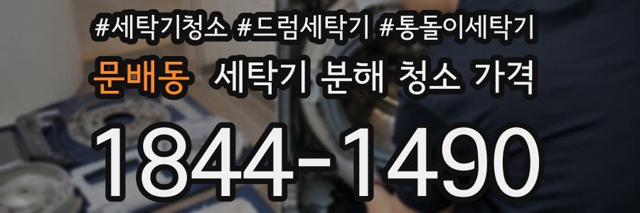 문배동 세탁기 분해 청소 가격