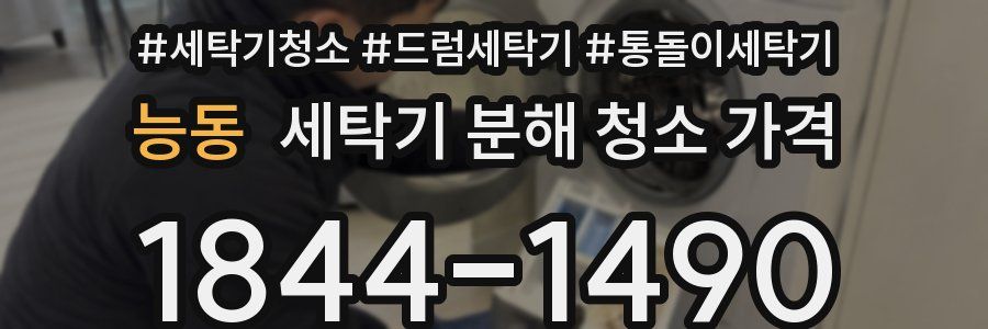 능동 세탁기 분해 청소 가격