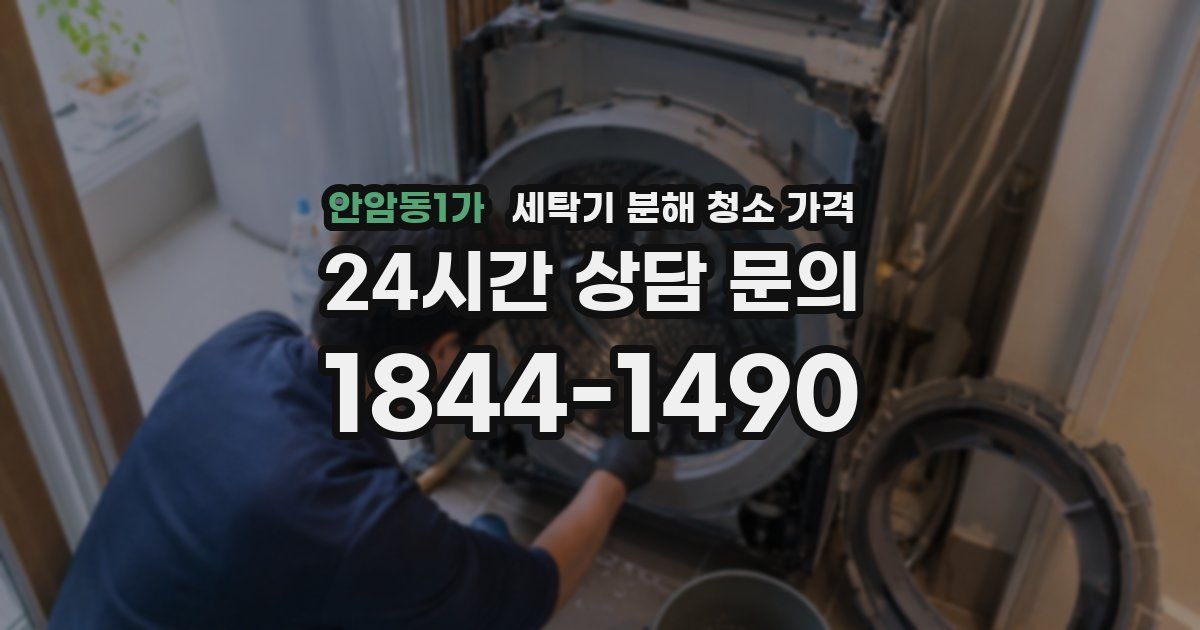 안암동1가 세탁기 분해 청소 가격