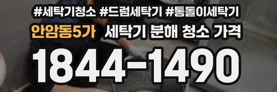 안암동5가 세탁기 분해 청소 가격