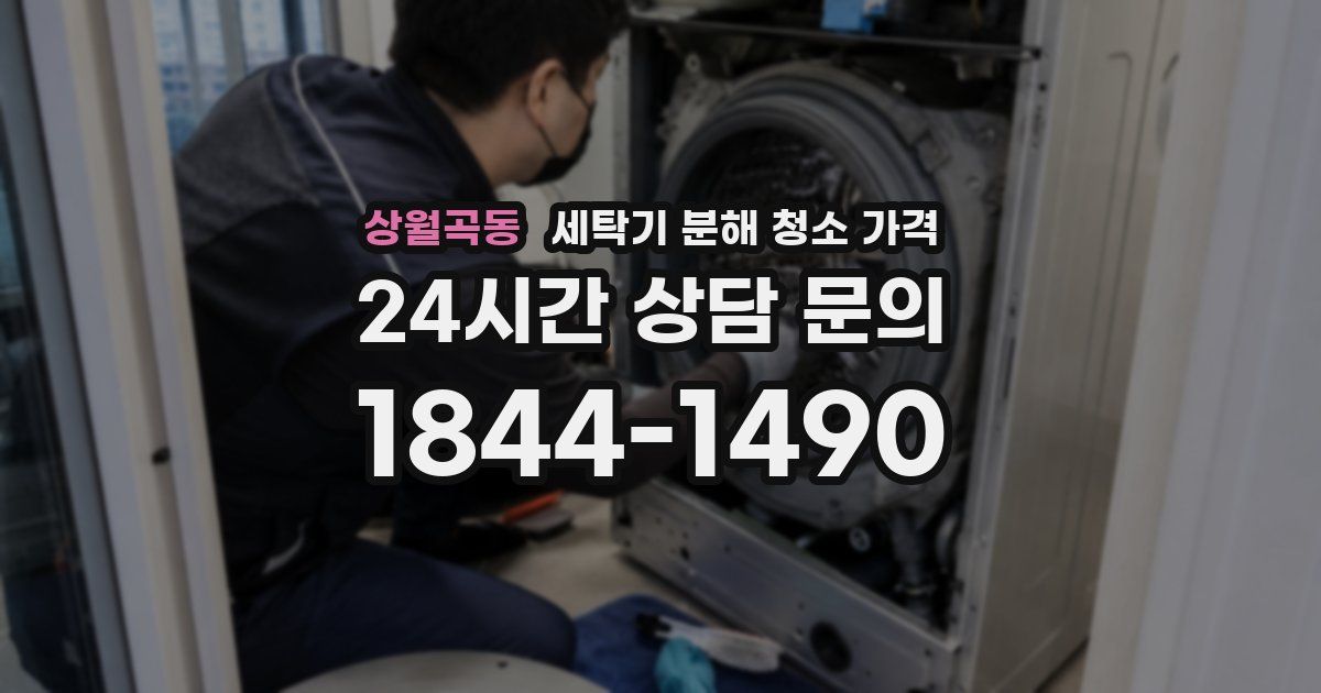 상월곡동 세탁기 분해 청소 가격