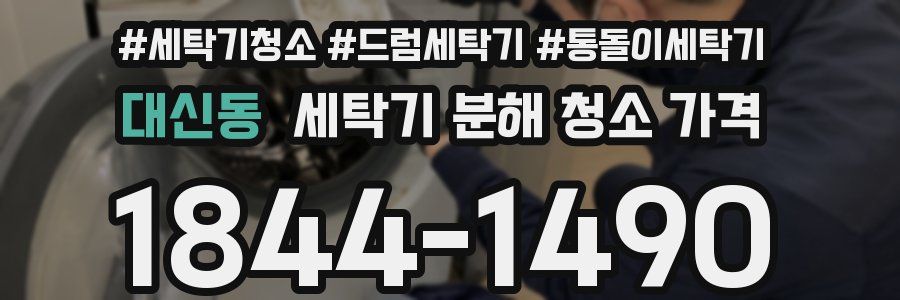 대신동 세탁기 분해 청소 가격