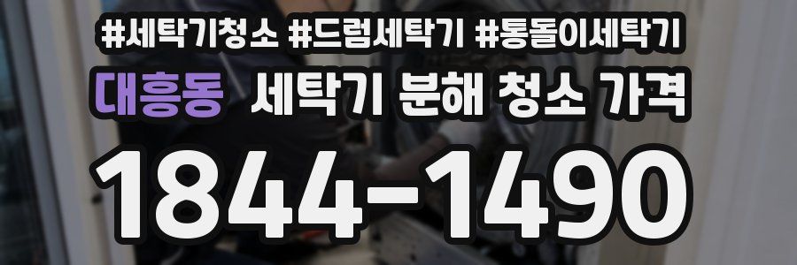 대흥동 세탁기 분해 청소 가격
