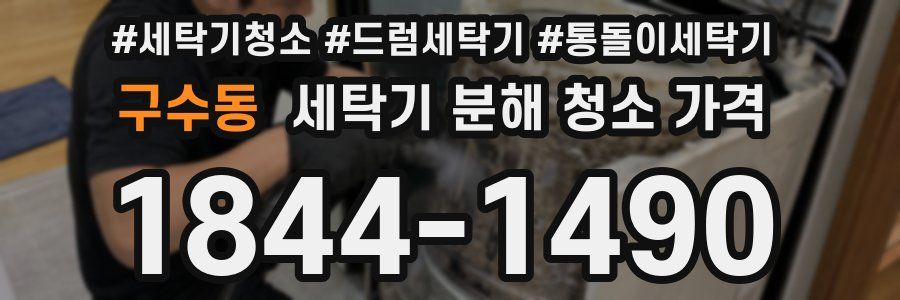 구수동 세탁기 분해 청소 가격