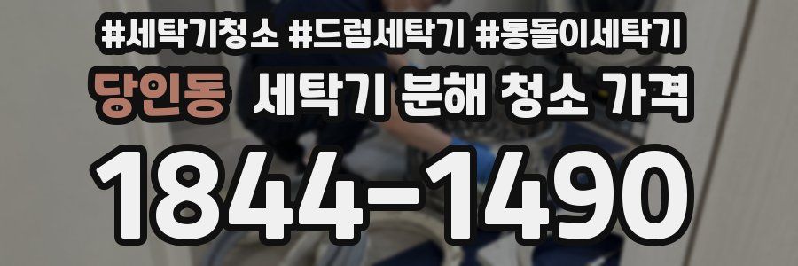 당인동 세탁기 분해 청소 가격