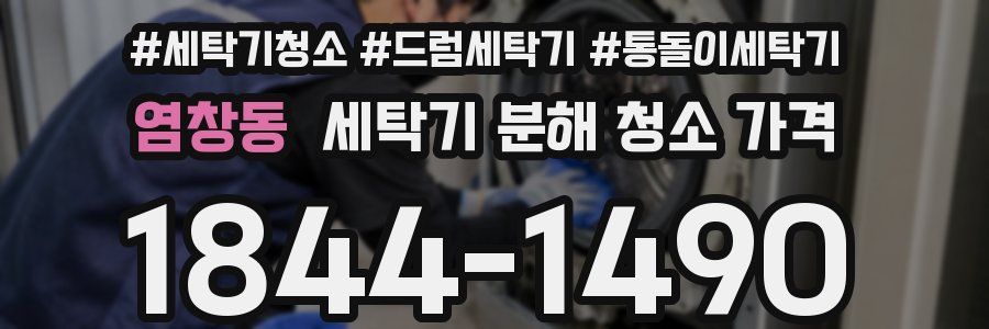 염창동 세탁기 분해 청소 가격