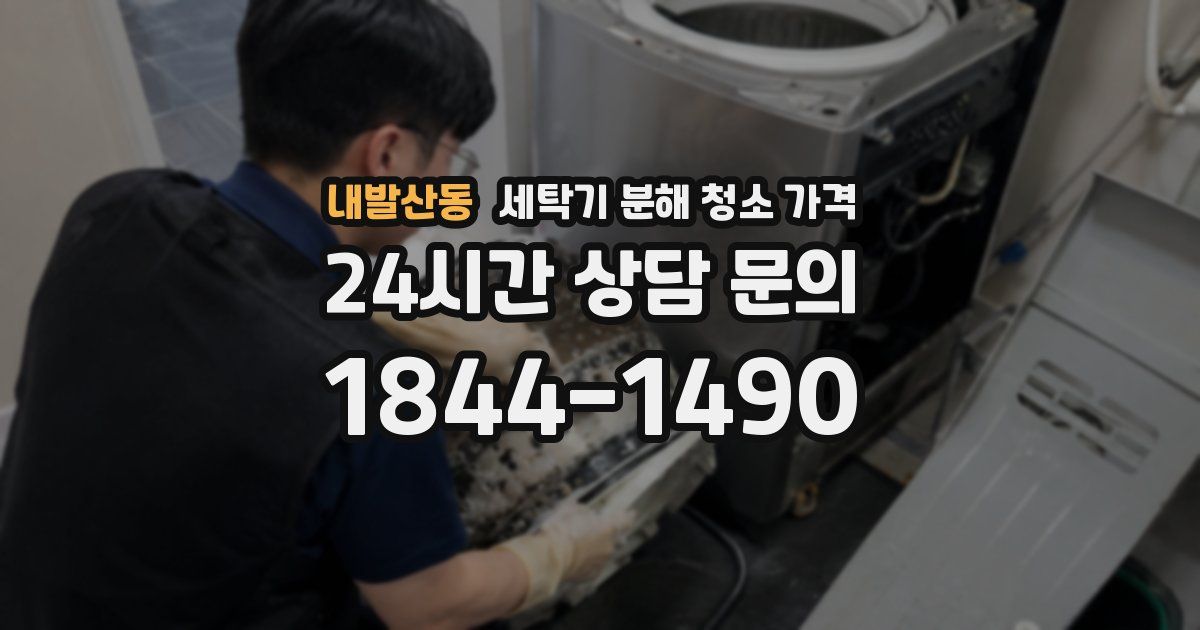내발산동 세탁기 분해 청소 가격