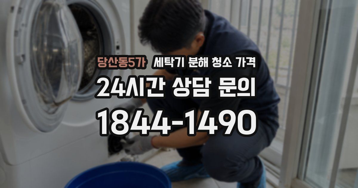 당산동5가 세탁기 분해 청소 가격