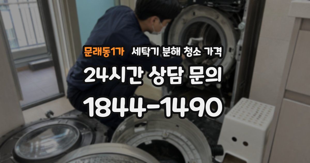 문래동1가 세탁기 분해 청소 가격