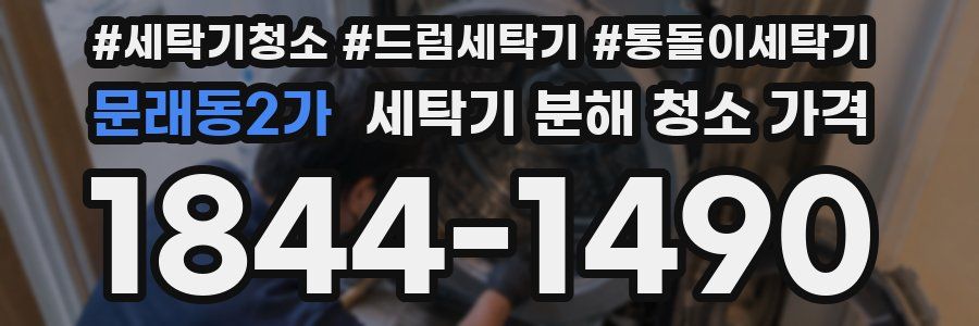 문래동2가 세탁기 분해 청소 가격