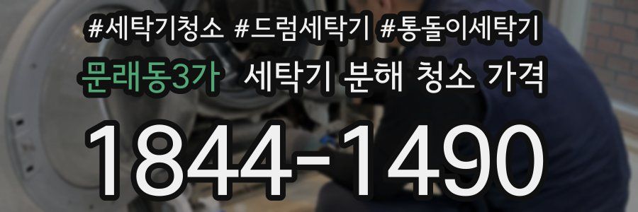 문래동3가 세탁기 분해 청소 가격