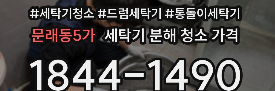 문래동5가 세탁기 분해 청소 가격