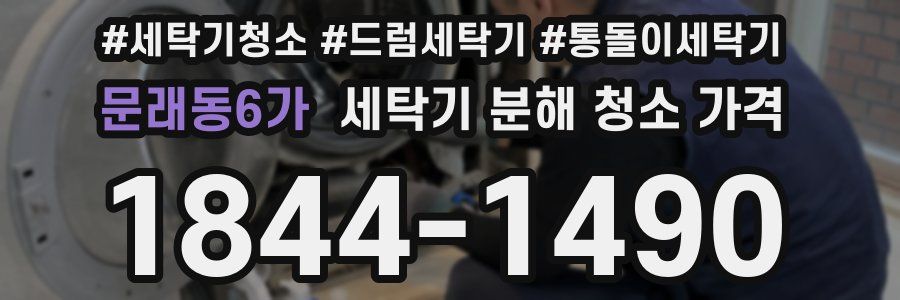 문래동6가 세탁기 분해 청소 가격
