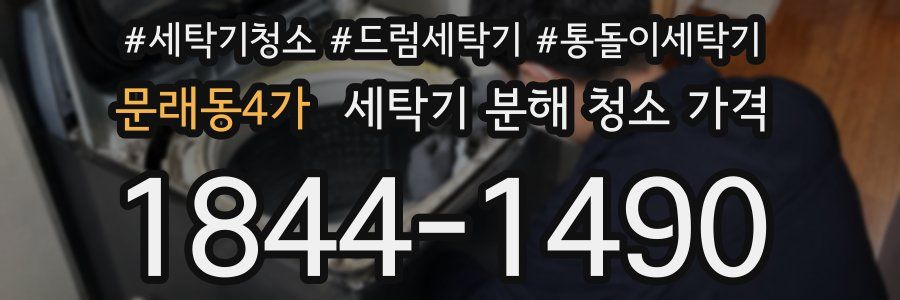 문래동4가 세탁기 분해 청소 가격
