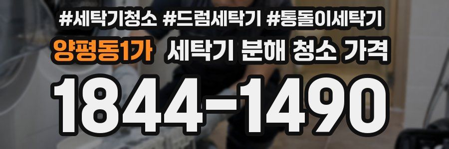 양평동1가 세탁기 분해 청소 가격