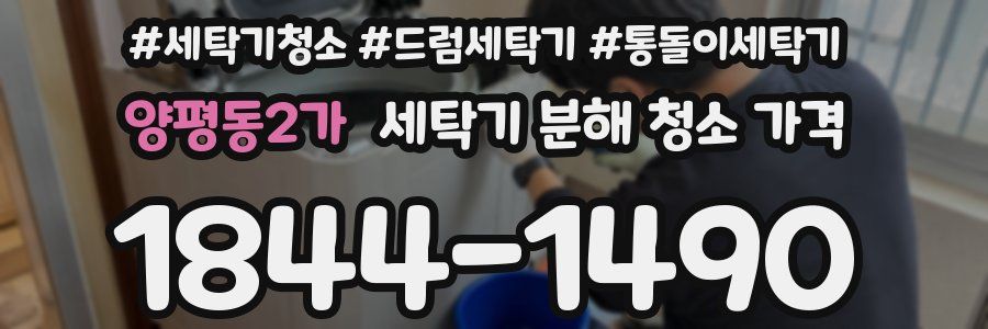 양평동2가 세탁기 분해 청소 가격
