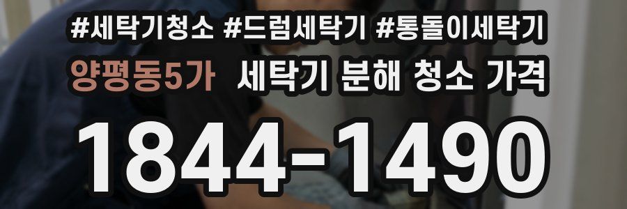 양평동5가 세탁기 분해 청소 가격