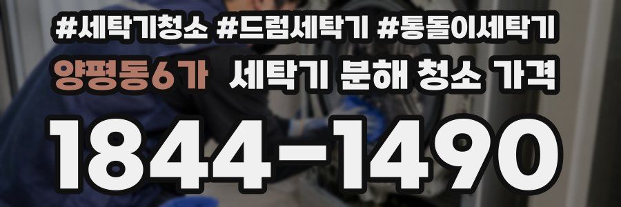 양평동6가 세탁기 분해 청소 가격