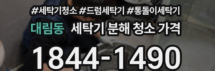 대림동 세탁기 분해 청소 가격