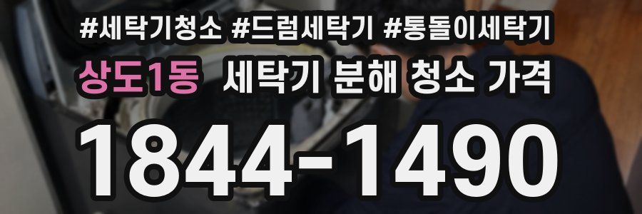 상도1동 세탁기 분해 청소 가격