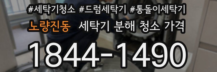 노량진동 세탁기 분해 청소 가격