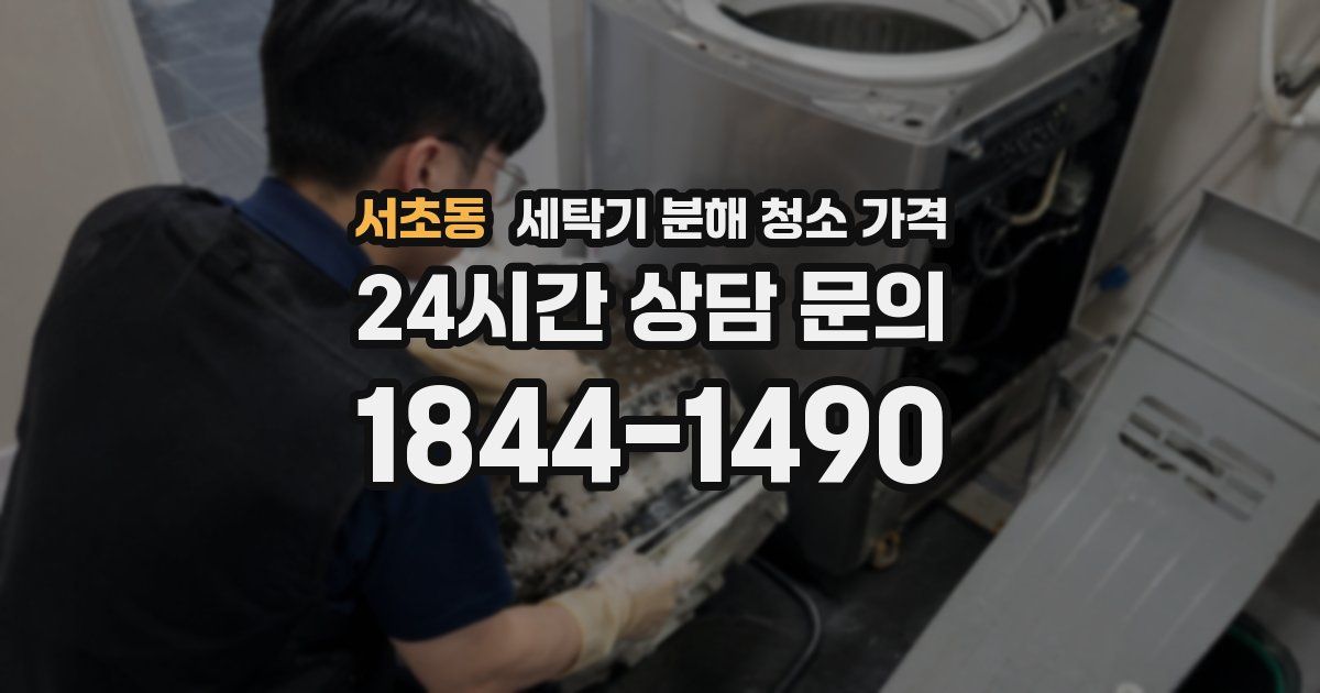 서초동 세탁기 분해 청소 가격
