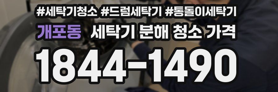 개포동 세탁기 분해 청소 가격