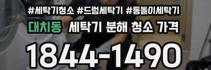 대치동 세탁기 분해 청소 가격