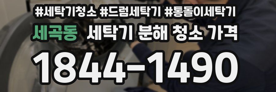 세곡동 세탁기 분해 청소 가격