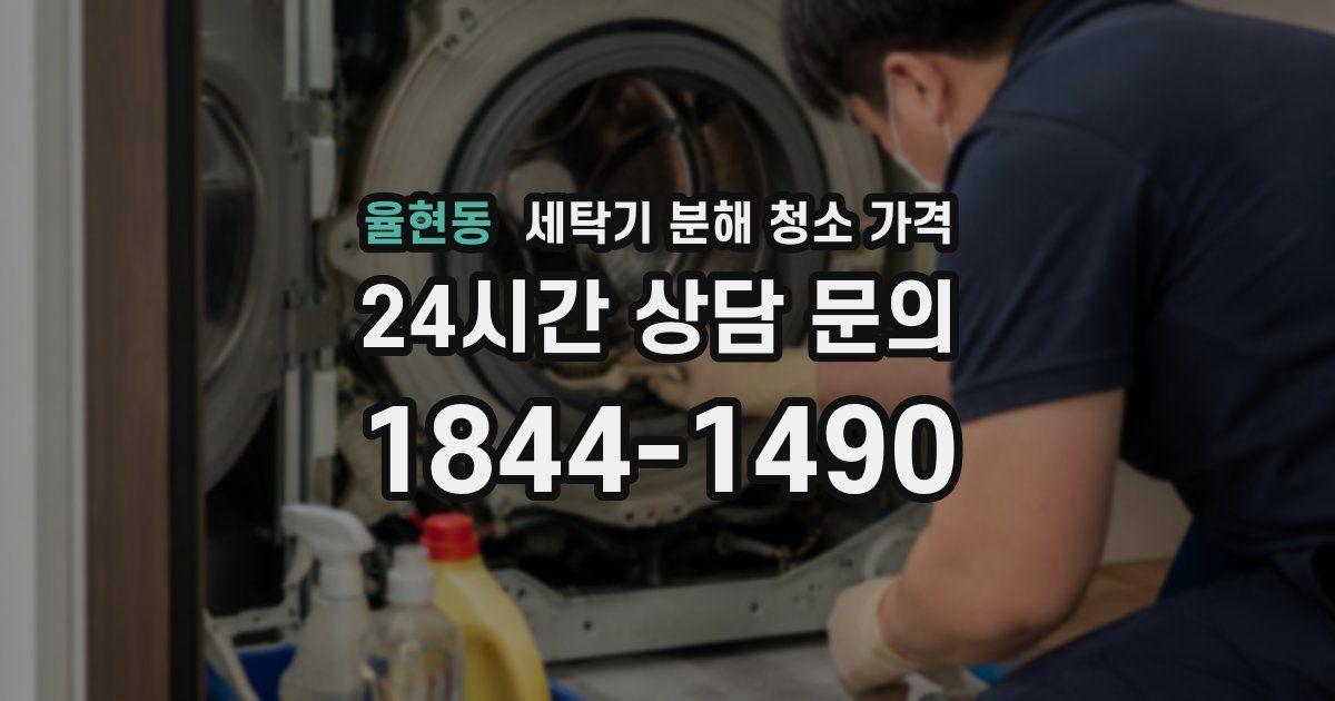 율현동 세탁기 분해 청소 가격
