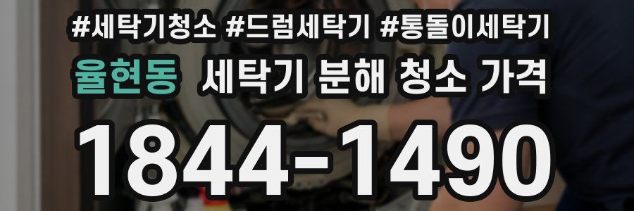 율현동 세탁기 분해 청소 가격