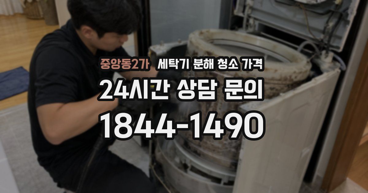 중앙동2가 세탁기 분해 청소 가격