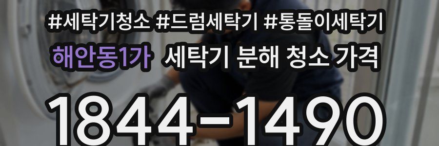 해안동1가 세탁기 분해 청소 가격