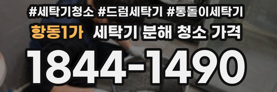 항동1가 세탁기 분해 청소 가격