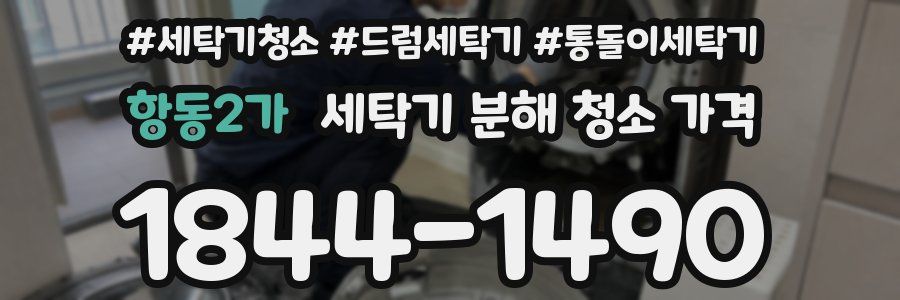 항동2가 세탁기 분해 청소 가격