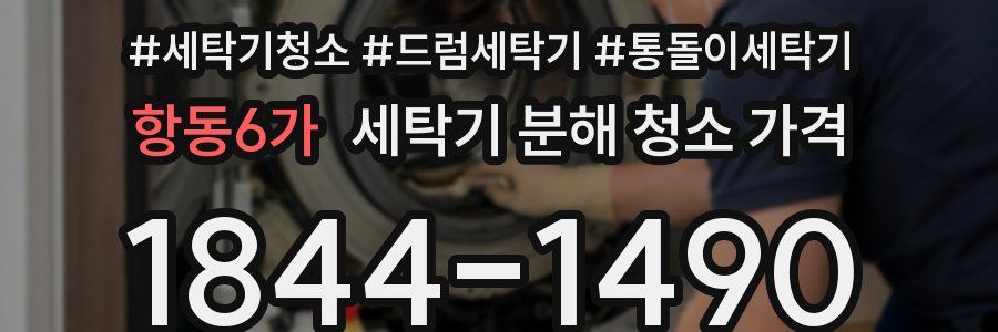 항동6가 세탁기 분해 청소 가격