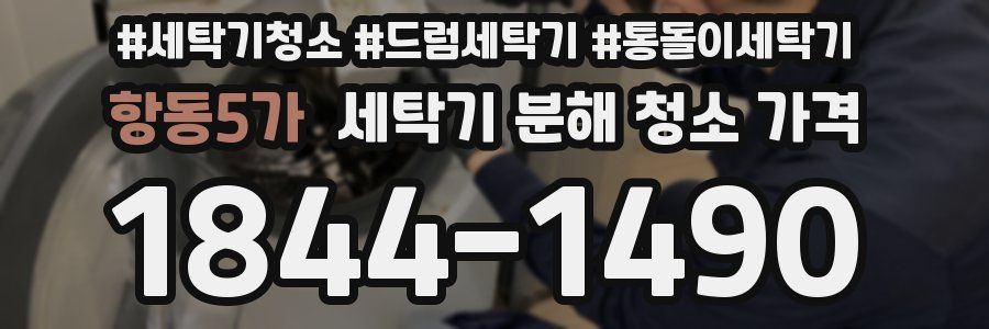 항동5가 세탁기 분해 청소 가격