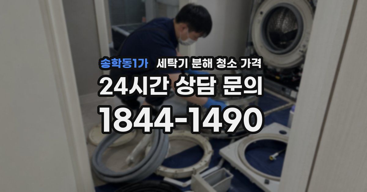 송학동1가 세탁기 분해 청소 가격