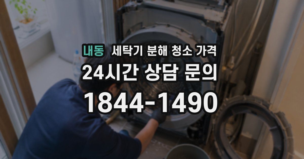 내동 세탁기 분해 청소 가격
